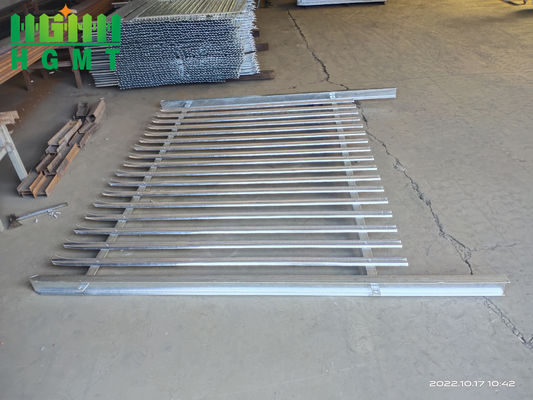 Czarny 3600mm Wysokość Tubularny Ogrodzenie stalowe Bezpieczeństwo dla domów