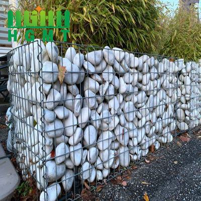 Metalowe spawane 1m Gabion Baskets Box do użytku domowego