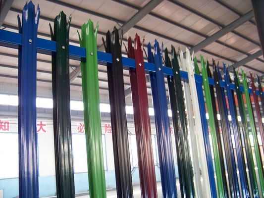 1800 mm Wysokość Ogrodzenie z galwanizowaną płaszczyzną 2750 mm Szerokość D typ blada