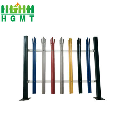 1.8m Wysoka powłoka z galwanizowanym płotem palisady D sekcja blada