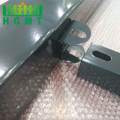 Powierzchniowy ogrodzenie stalowe rurowe ogrodzenie ogródek dekoracyjny basen czarny Pvc powlekany