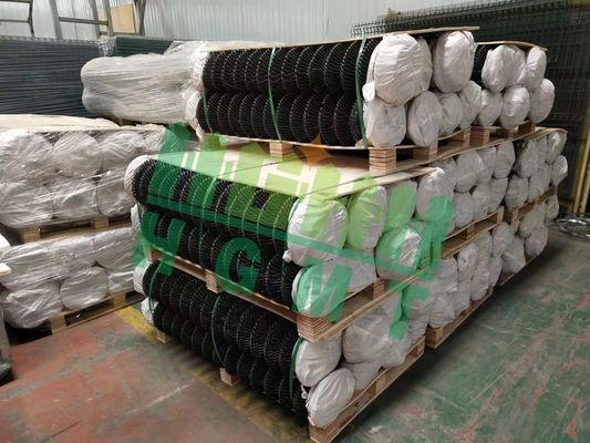 Wysokiej jakości 6 stóp 8 stóp diamentowe ogniwo siatkowe cyklonowe ogrodzenie z drutu aluminiowego