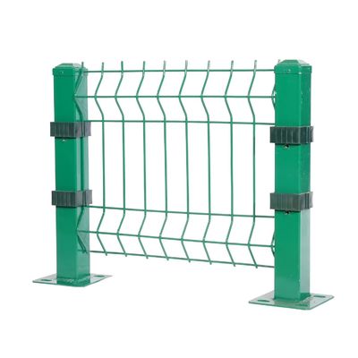 Łatwo zmontowane, skrojone na zamówienie metalowe PVC powlekane 3d V gięcie spawane płótno sieciowe Panel krzywy płot