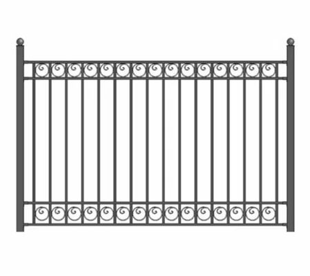 Płyty ogrodzeniowe z stali metalowej, ozdobne, żelazne