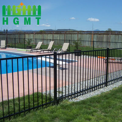 Powierzchniowy ogrodzenie stalowe rurowe ogrodzenie ogródek dekoracyjny basen czarny Pvc powlekany