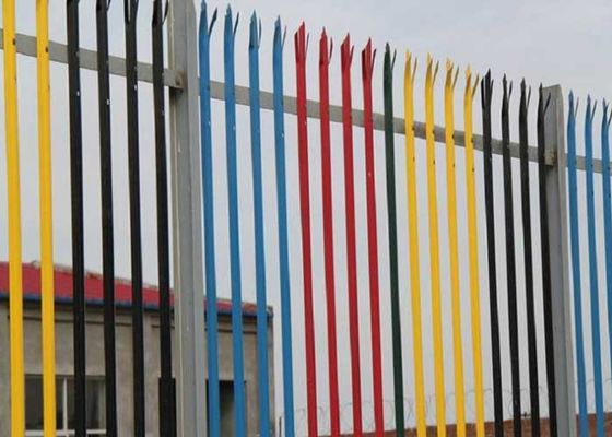 2.5m 2.8m Galwanizowany płot Palisade Powder Coated Security Steel Fence