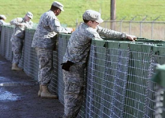 Prefabrykowana okrągła ściana HESCO 4,5 mm drut HESCO bariera piaskowa