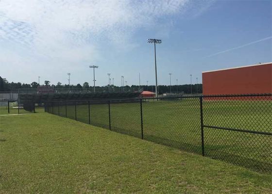 Ogrodzenie o okrągłym słupie 1800 mm z zieloną powłoką