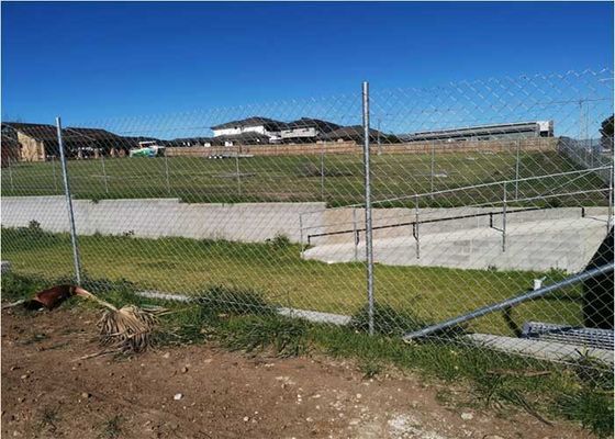 HDG 50g/M2 Ogrodzenie łańcuchowe metalowe dla kolei