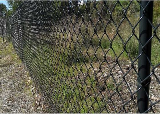 Ogrodzenie o szerokości 18 gauge z czarnego PVC