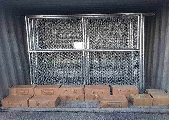 Galwanizowane 6ft*12ft Chain Link Tymczasowe ogrodzenie Wyjmowalne Temp Chain Link Ogrodzenie