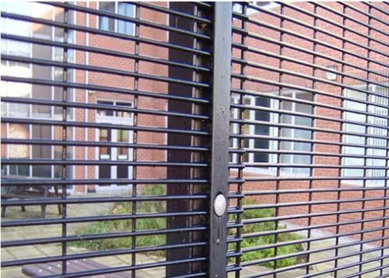 Gorąco zanurzony galwanizowany 358 ogrodzenie przeciw wspinaczce 2000 * 2400mm Szkoła ogrodzenie widoczne