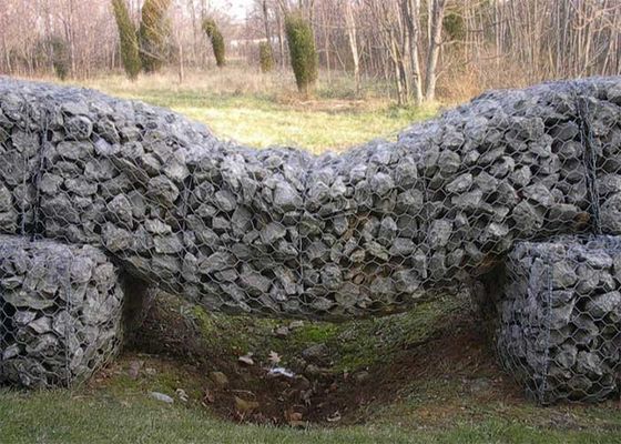 H1.5m Podwójnie skręcone 4mm Kosze gabionowe Gabionowe siatki