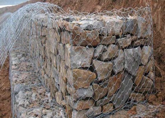 Galwanizowane wypełnione kosze z gabionu H2m Gabion Wire Mesh