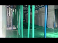 słupek kwadratowy w kolorze zielonym malowanym proszkowo